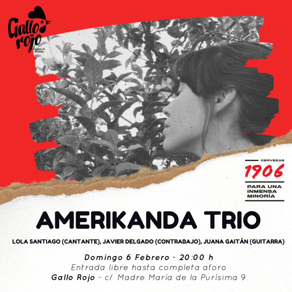 Amerikanda Trio nos invita a viajar por buena parte de América Latina para rememorar su inolvidable cancionero popular.