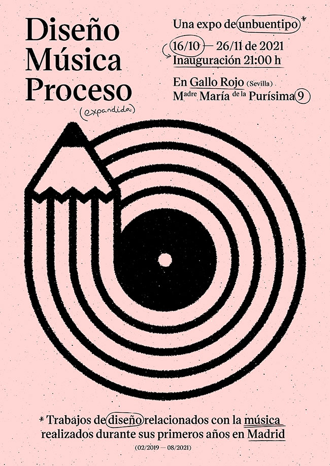 Esta exposición recoge los principales trabajos de diseño relacionados con la música que unbuentipo ha realizado durante sus primeros años de estancia en Madrid